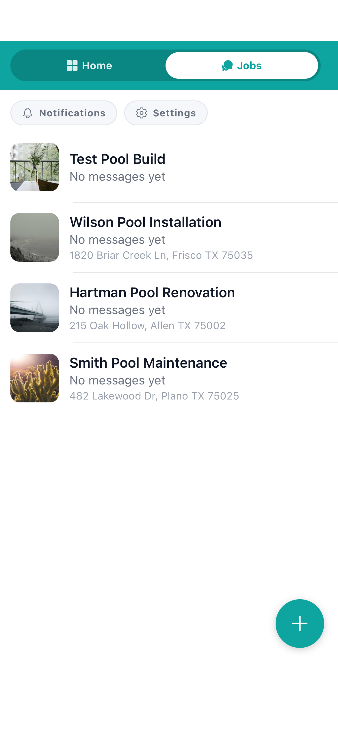Workhand jobs list